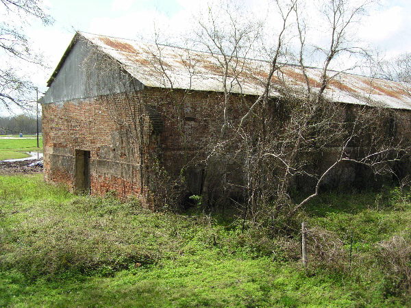 This brick barn is next to the sugar syrup outdoor stove.